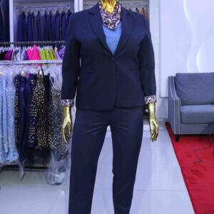 Trouser Suit- Long Jackets With  Scarfs