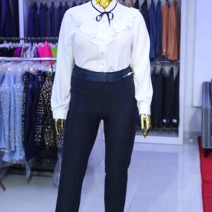 Plain Trousers With Belt