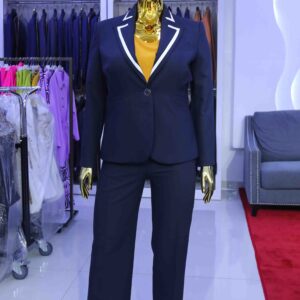 White Stripes Trouser Suits