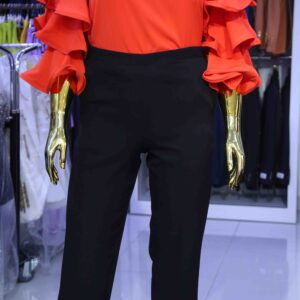 Plain Trousers With Elastic