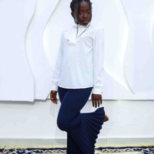 Navy Blue Hipster with White Top