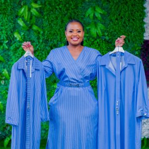 White Stripped Dress